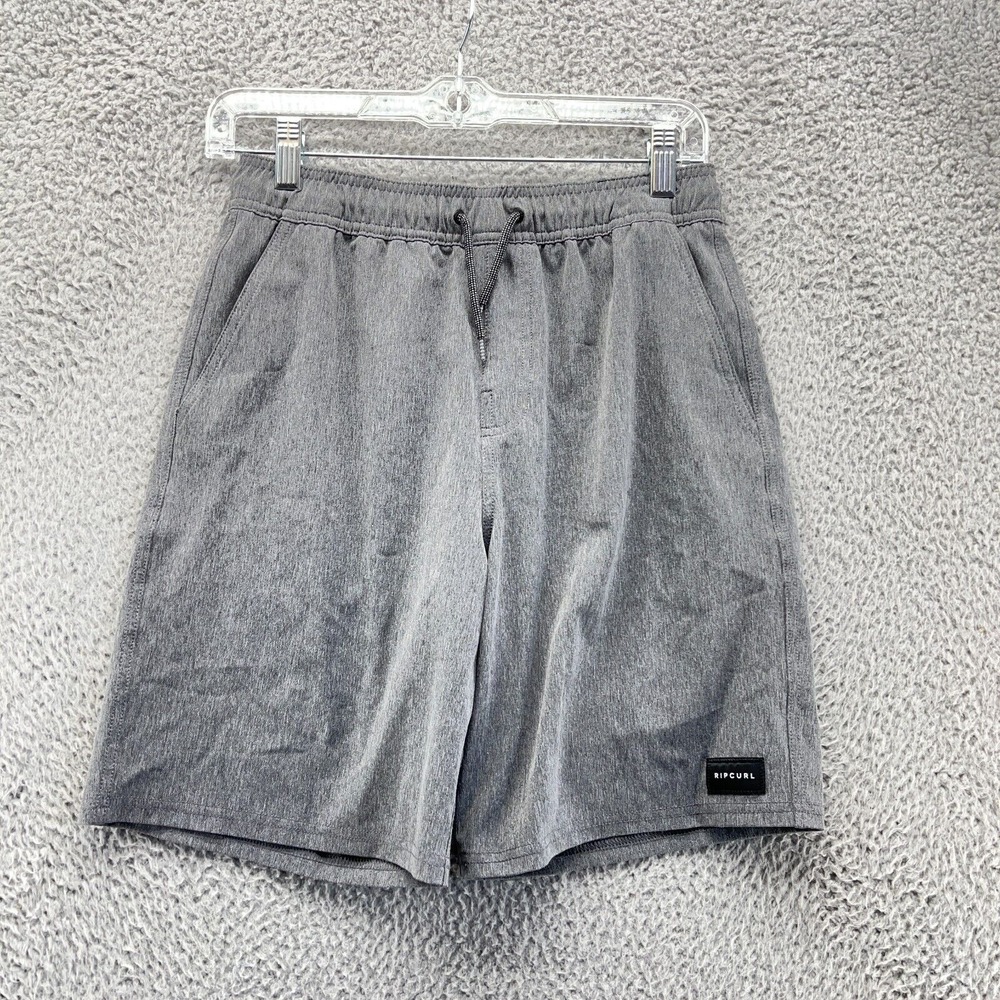 Rip Curl‎ Swimwear Boys Large Grey Board Shorts Drawstring NWOT